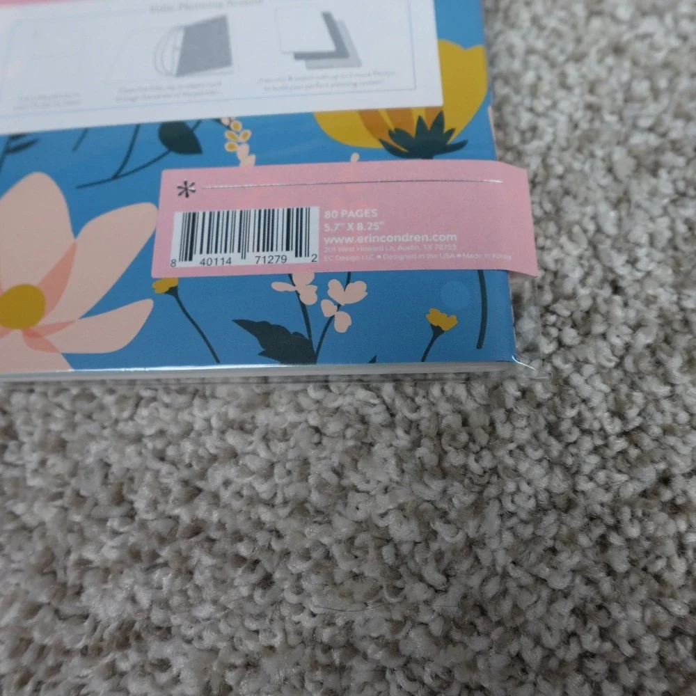 Erin Condren PetitePlanner Wellness Log Blue Journal You Have What It Takes